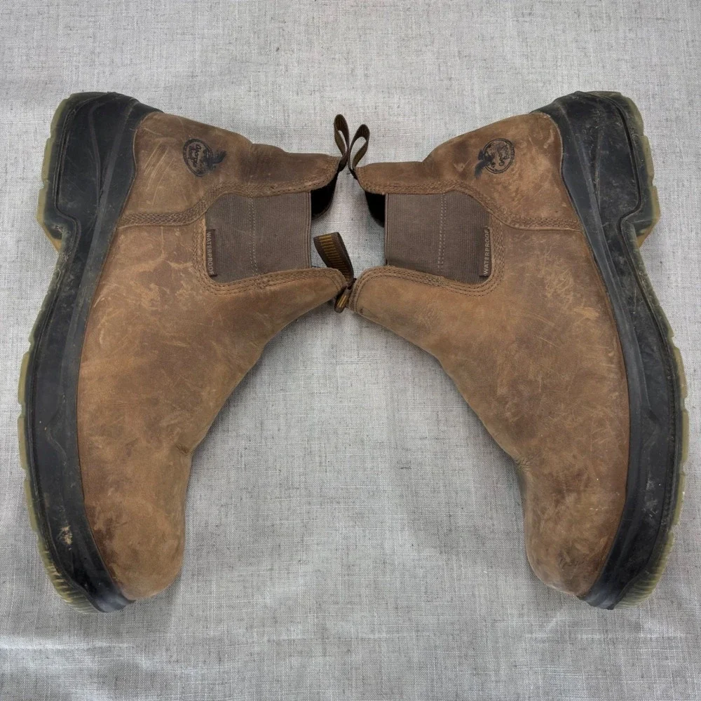Georgia Boot LX Point Ultra CT Chelsea Work Boots Brown Leather Men's Size 13